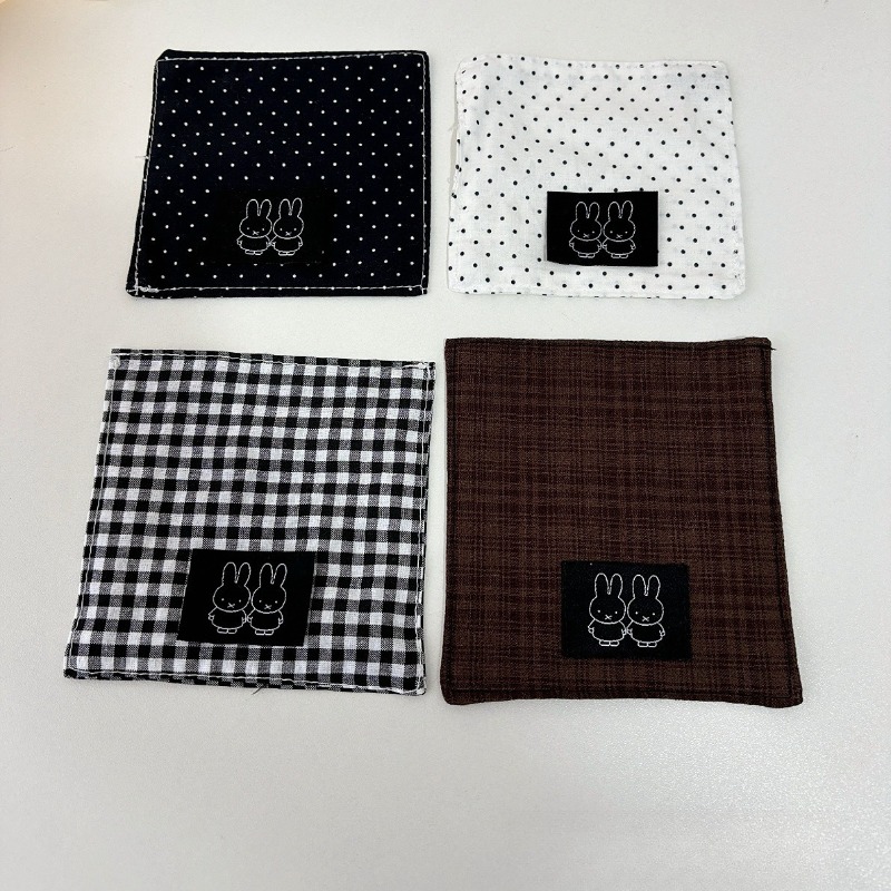 Coffee Tea Room - ホットキュートミッフィーシリーズ布コースター漫画創造性絶妙なミニ刺繍ティーカップコーヒーカップコースター家庭用品