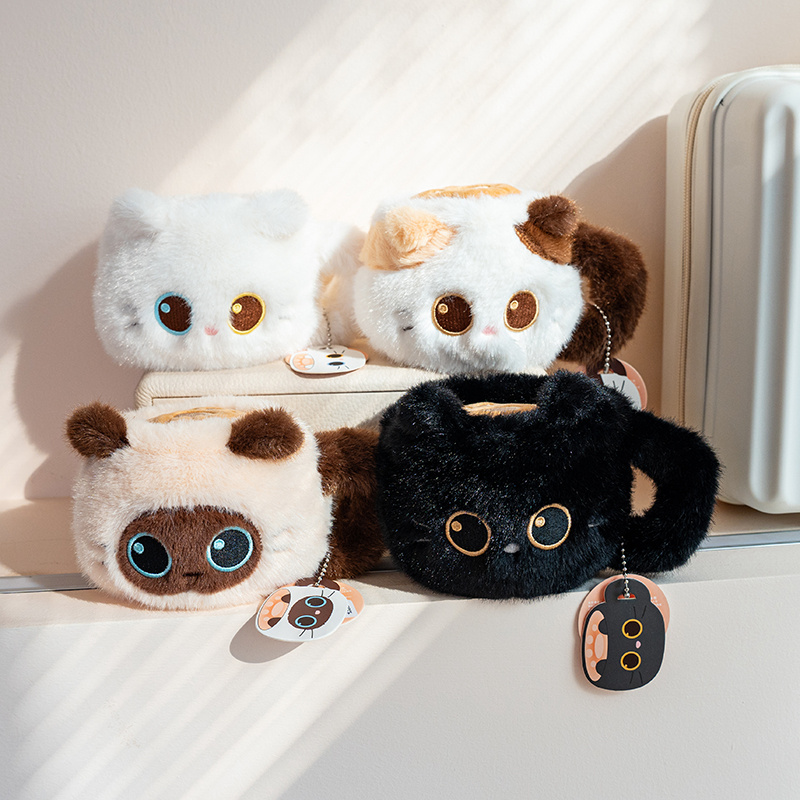 Coffee Tea Making Machine - かわいい猫のコーヒーカップぬいぐるみミニカプセルエスプレッソマシン＆ラテカップぬいぐるみ柔らかい可愛い猫のぬいぐるみティーパーティーの飾り