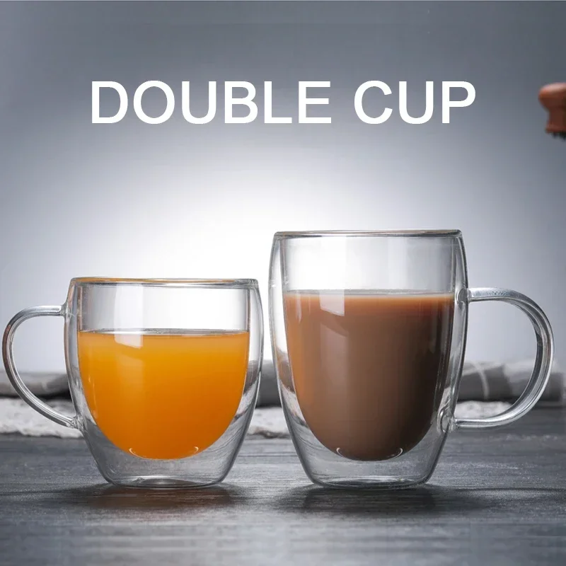 Coffee Tea Vodka - 二重底ガラス製コーヒーカップ ウィスキー ティー 耐熱 カクテル ウォッカ
