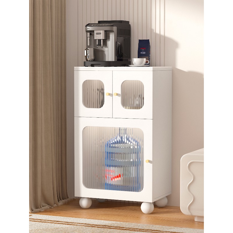 Coffee Tea Machine For Home - クリーム色の風化岩板ダイニングサイドキャビネット、小型リビングルームティーキャビネット、小型収納キャビネット、コーヒーメーカー置き台