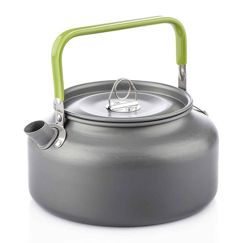 Tea Coffee Pot Set - ポータブル屋外ウォーターケトルウォーターポットティーポットコーヒーポット屋内アルミ合金ティーケトル屋外キャンプハイキングピクニックポット