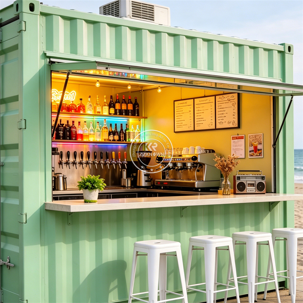 Coffee Tea Kiosk - 移動式ケータリングトラック、モバイルコーヒー・紅茶・スムージー・ジュースキオスク、フル装備のファーストフードコンテナレストラン