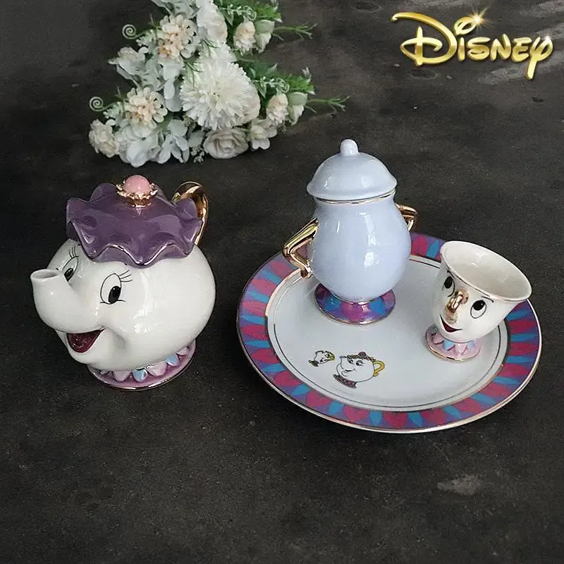 Coffee Tea Catering - ホットティーポット漫画美女と野獣コーヒーポットマグカップミセスポッツチップカップティーカップポットワンティーセットドロップシッピングキュートギフト