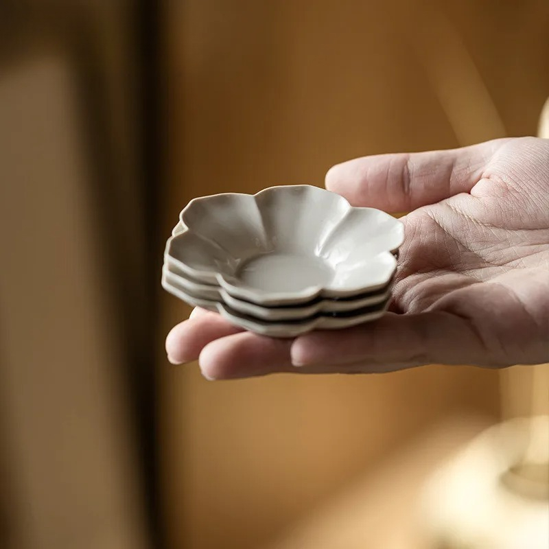 Coffee Tea Catering - 植物灰ひまわりコースター高級コーヒーカップ用ベース家庭用断熱プレースマット中国茶セット装飾