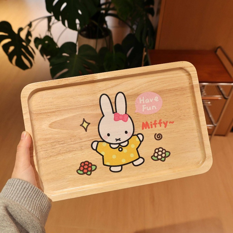 Coffee Tea Room - ミッフィーウサギかわいいアニメ漫画木製パレットコーヒー紅茶人気商品同型家庭用かわいい木製プレート