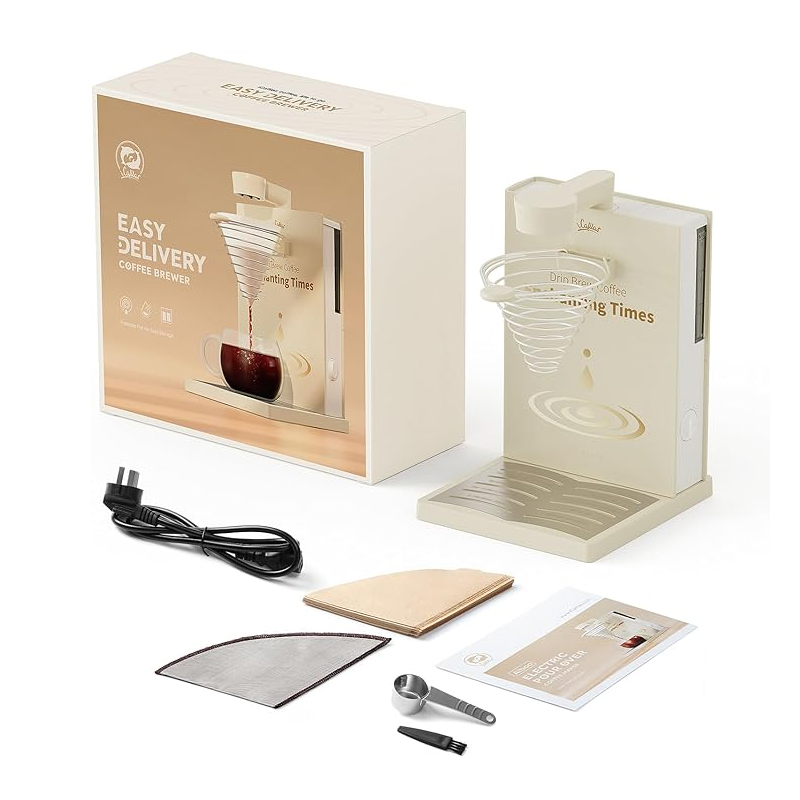 Coffee Tea Machine For Home - 家庭やオフィス用のポータブル折りたたみ式電動コーヒーメーカー,自動コーヒーマシン