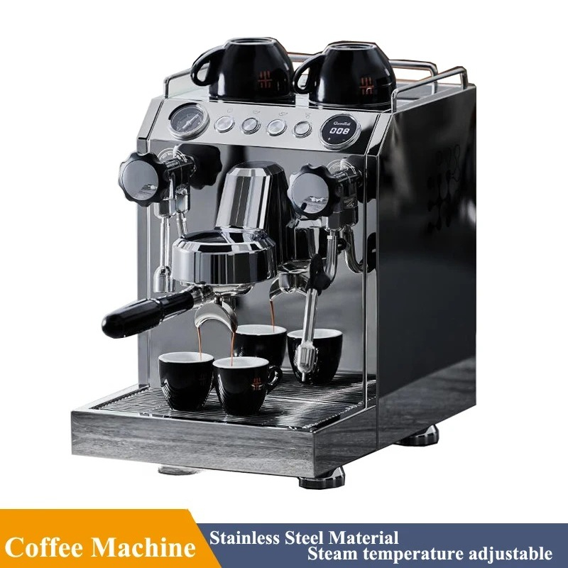 Coffee Tea Machine For Home - 220V ステンレス製 業務用半自動コーヒーマシン 家庭用 イタリア風 業務用ミルクティーショップ