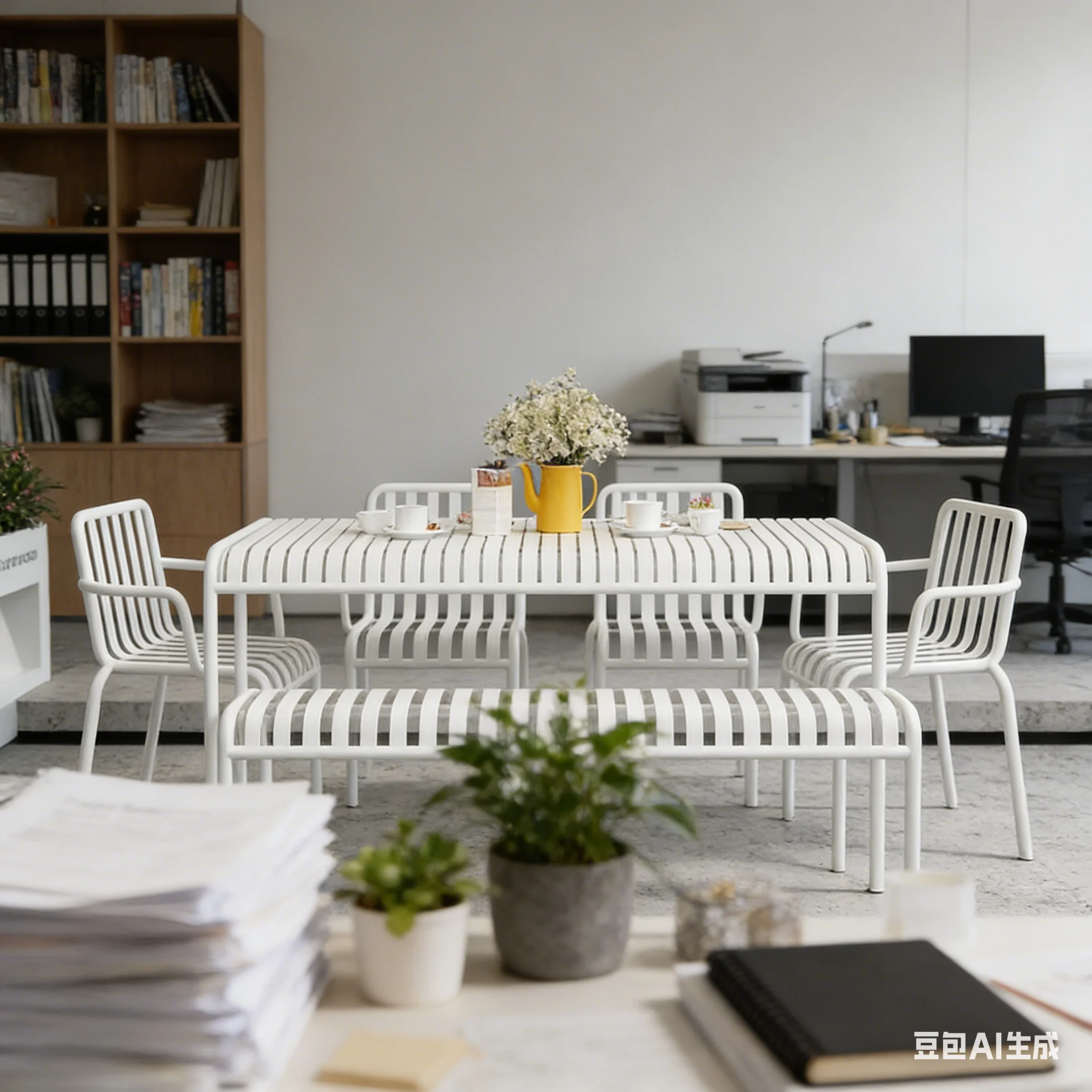 Tea Coffee Set Up - AOLIVIYA インダストリアルスタイル屋外中庭テーブルと椅子 ミルクティーショップ、コーヒーショップ、クリエイティブなレジャーエリアの設置、バルコニーM用