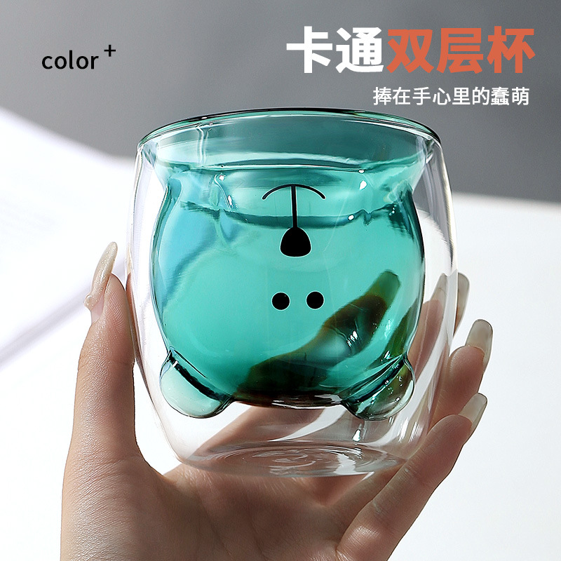 二重壁ガラスコーヒーカップ耐熱茶ドリンクカップウイスキーカク - Coffee Tea Vodka のレビューと価格