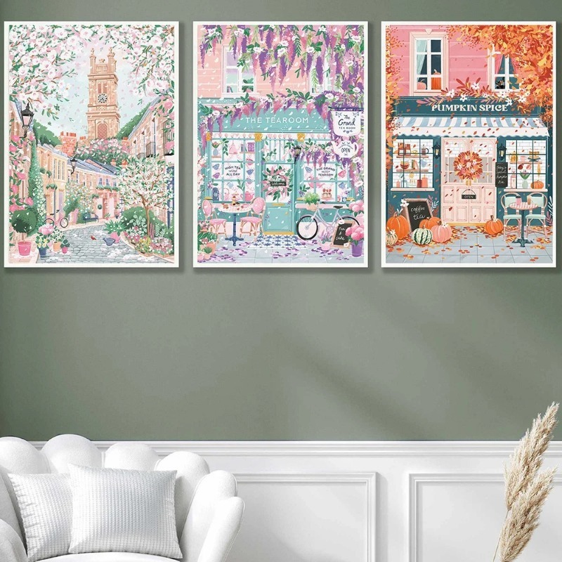 パリ、ロンドン、ハンガリー旅行ポスターとプリント、コーヒー、 - Coffee Tea Room のレビューと価格