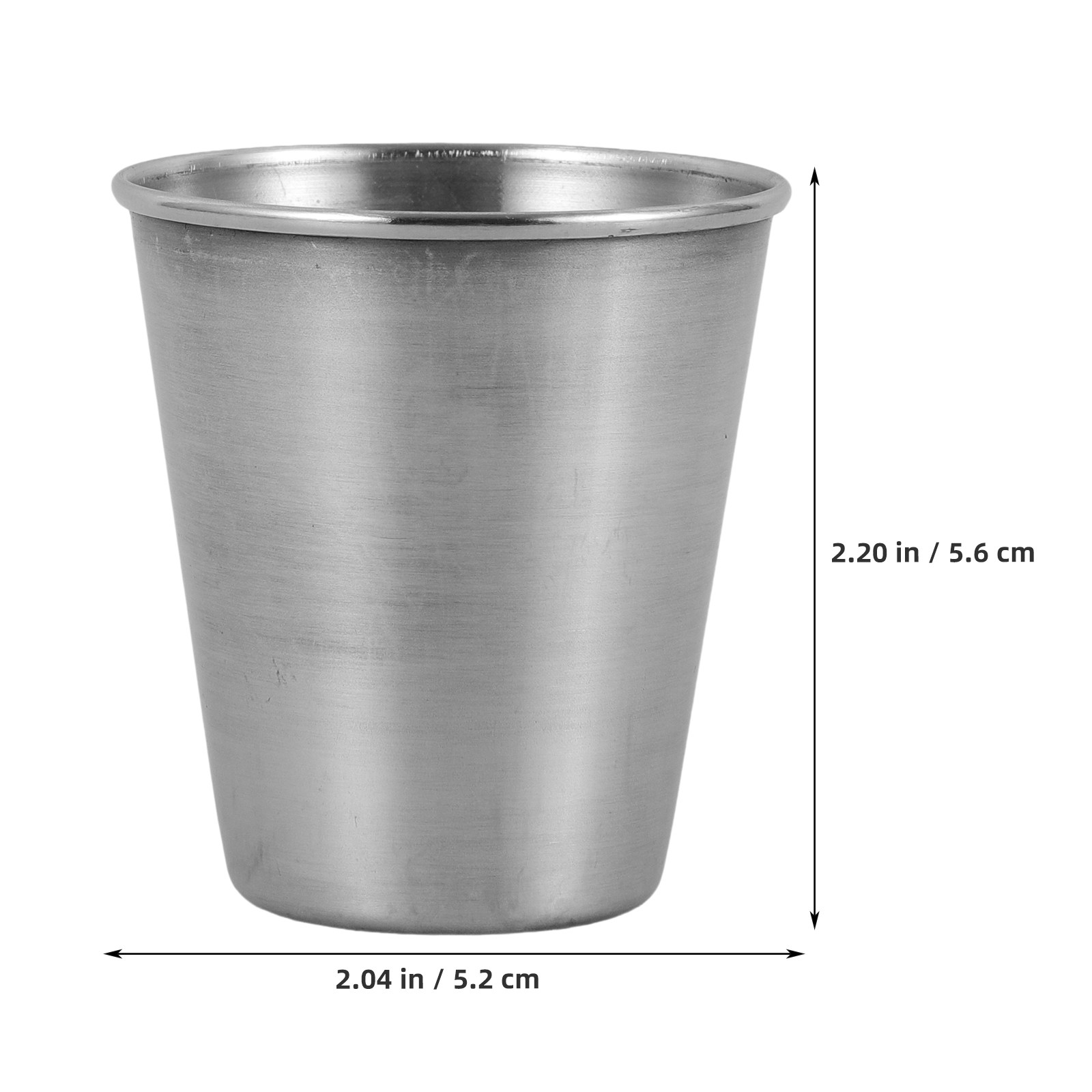 5 個のステンレス鋼ショットカップ 70 ミリリットルポータ - Coffee Tea Vodka のレビューと価格