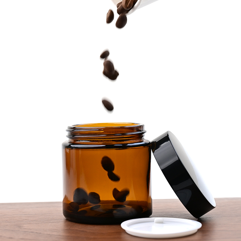 ポータブルコーヒー豆保存ガラス瓶 130 ミリリットル防塵防 - Coffee Tea Beans のレビューと価格