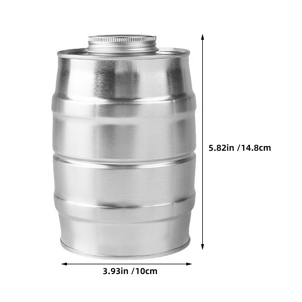 気密性の高いコーヒー缶、バルブ付きワイン樽型のブリキ素材、新 - Coffee Tea Sugar Canisters のレビューと価格