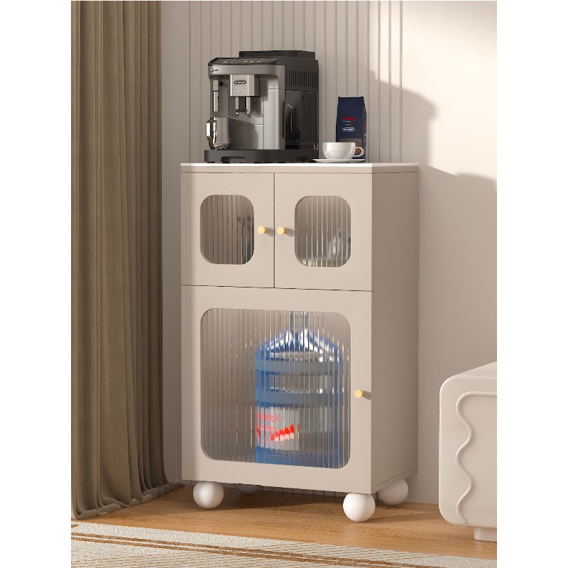 クリーム色の風化岩板ダイニングサイドキャビネット、小型リビン - Coffee Tea Machine For Home のレビューと価格