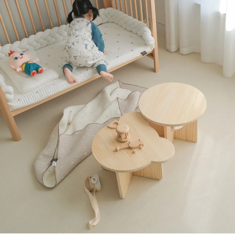 子供のための手作りの小さな丸いテーブル、無垢材、韓国のお茶の - Tea Coffee Set Up のレビューと価格