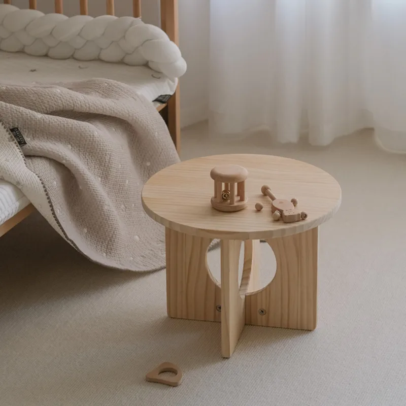 子供のための手作りの小さな丸いテーブル、無垢材、韓国のお茶の - Tea Coffee Set Up のレビューと価格