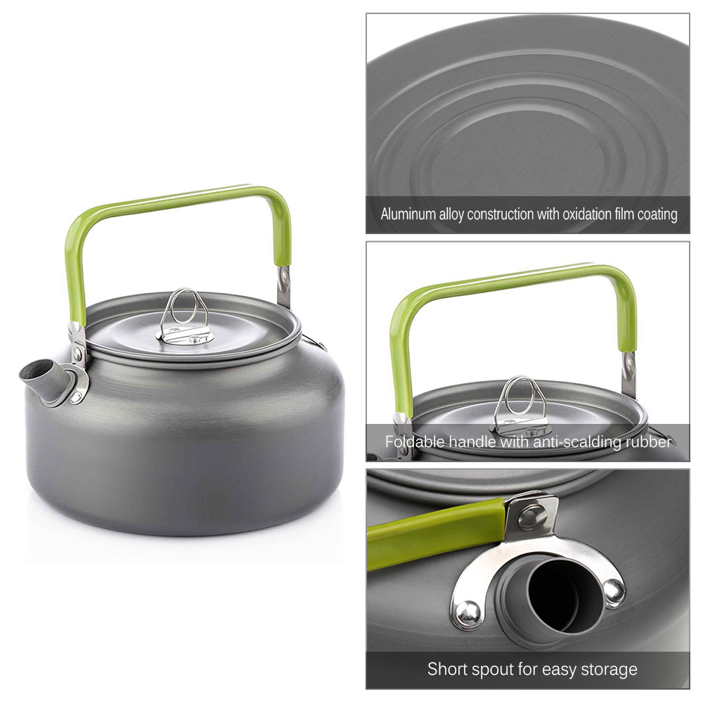 ポータブル屋外ウォーターケトルウォーターポットティーポットコ - Tea Coffee Pot Set のレビューと価格