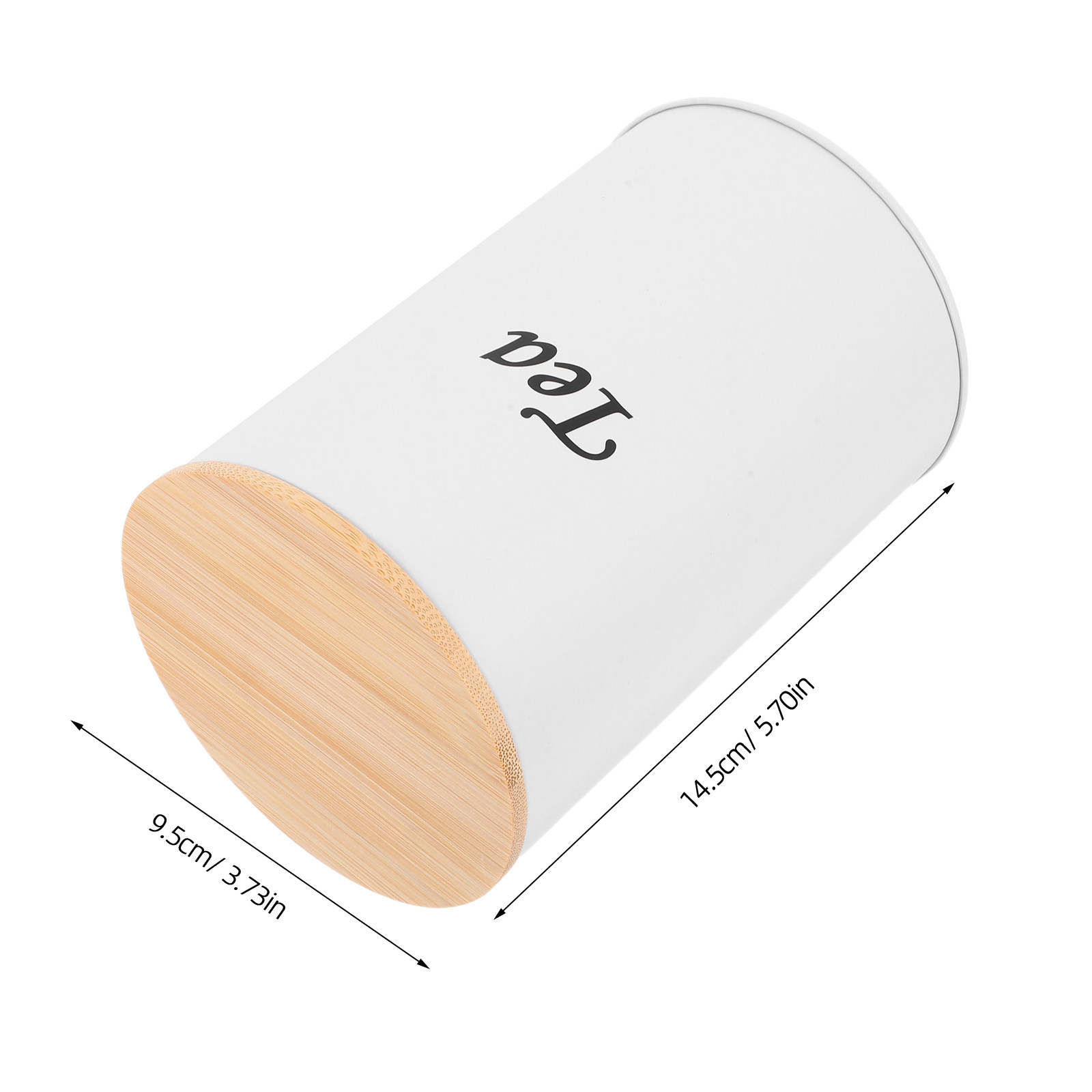 3個セット 密閉丸型キャニスター 亜鉛メッキ鉄製 竹製蓋付き - Coffee Tea Sugar Canisters のレビューと価格