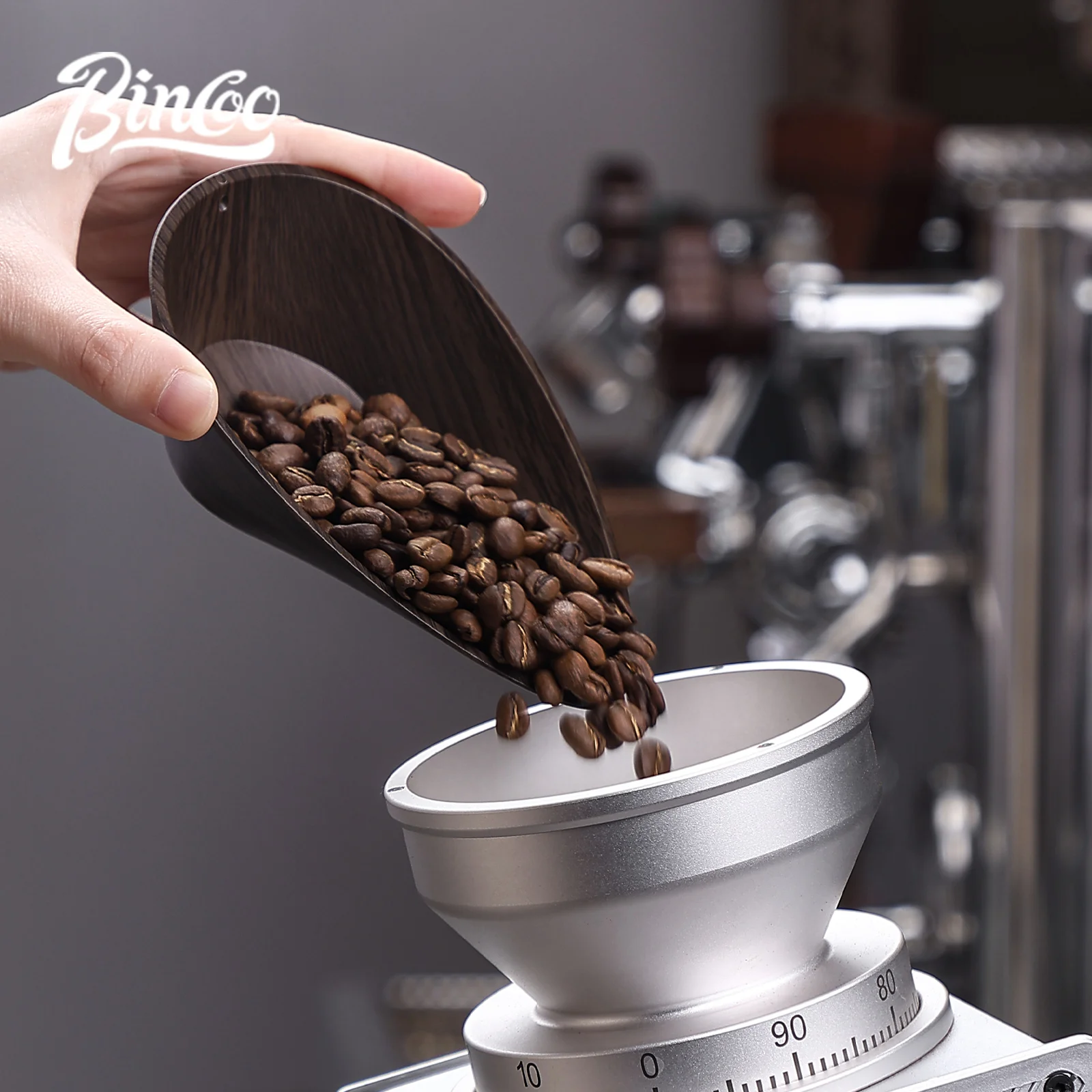 BINCOO コーヒー豆用量トレイ計量無垢材クルミ豆シャベル - Coffee Tea Beans のレビューと価格