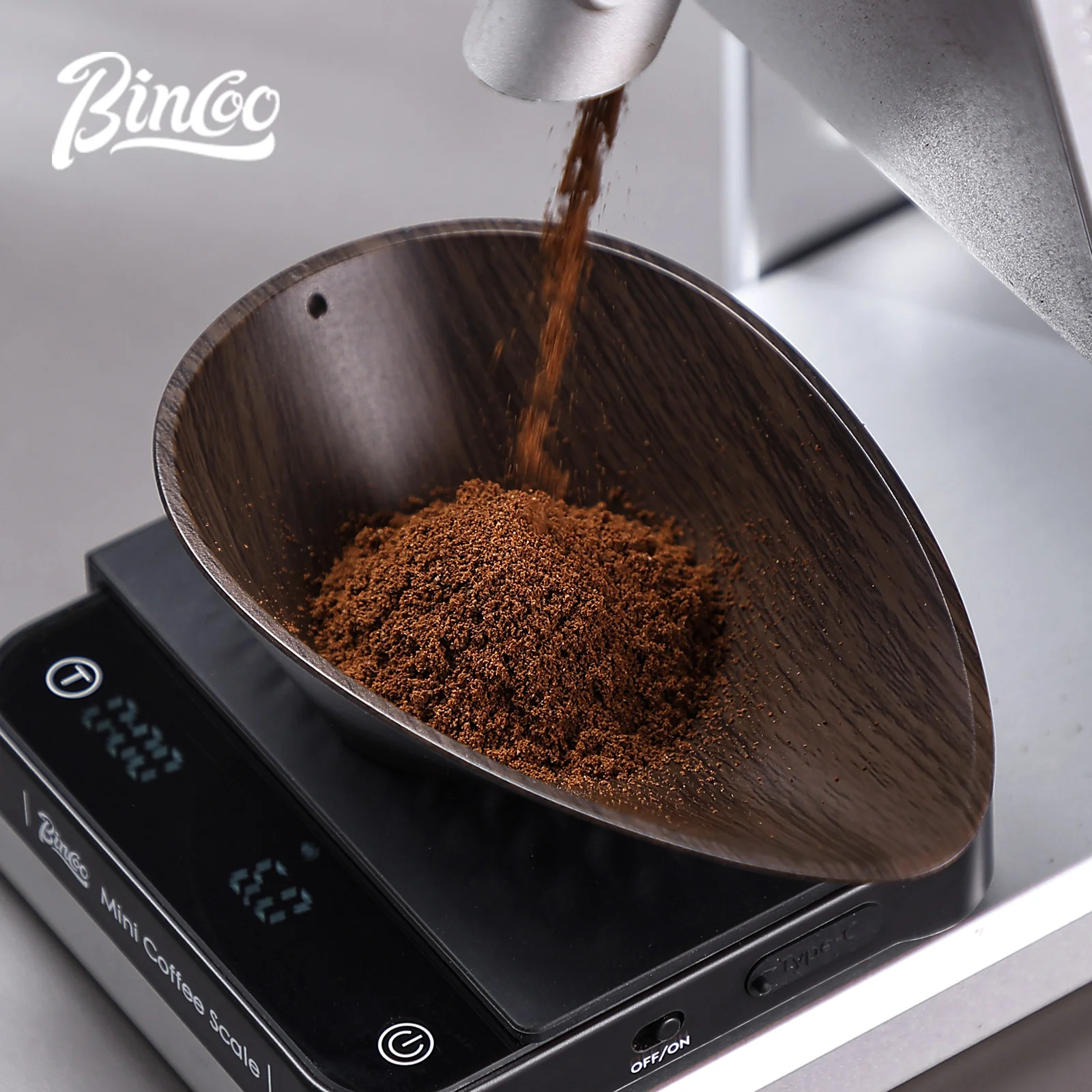 BINCOO コーヒー豆用量トレイ計量無垢材クルミ豆シャベル - Coffee Tea Beans のレビューと価格