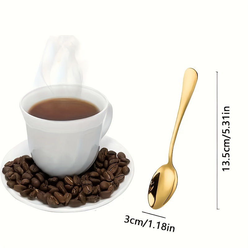 6/10/20 個ステンレス鋼小さなゴールドスプーンミニコー - Coffee Tea Sugar Canister Set のレビューと価格