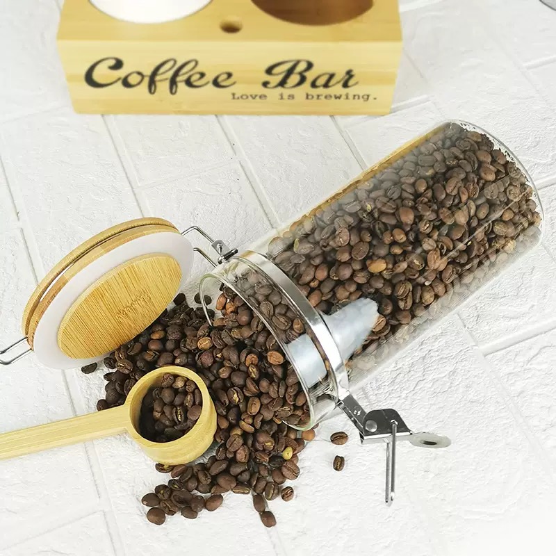 コーヒー保存瓶 2個セット 蓋とスプーン付き 密閉容器 コー - Coffee Tea Beans のレビューと価格