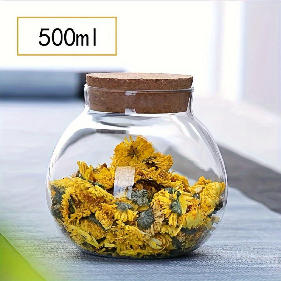 透明ガラス収納キャニスター、コーヒー用の丸い装飾的な小さなコ - Coffee Tea Sugar Canisters のレビューと価格