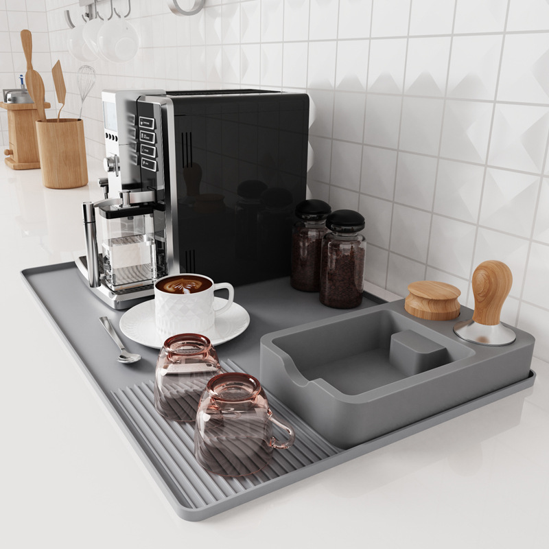 シリコンタンピングパッドコーヒーマシントレイマットこぼれ防止 - Coffee Tea Making Machine のレビューと価格