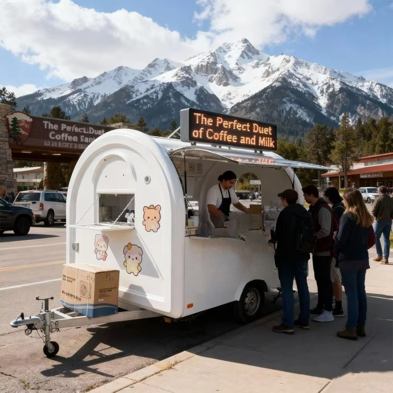 カスタムメイドの高級コーヒーボバティー飲料キオスク、フードカ - Coffee Tea Kiosk のレビューと価格