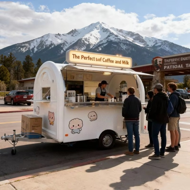 カスタムメイドの高級コーヒーボバティー飲料キオスク、フードカ - Coffee Tea Kiosk のレビューと価格