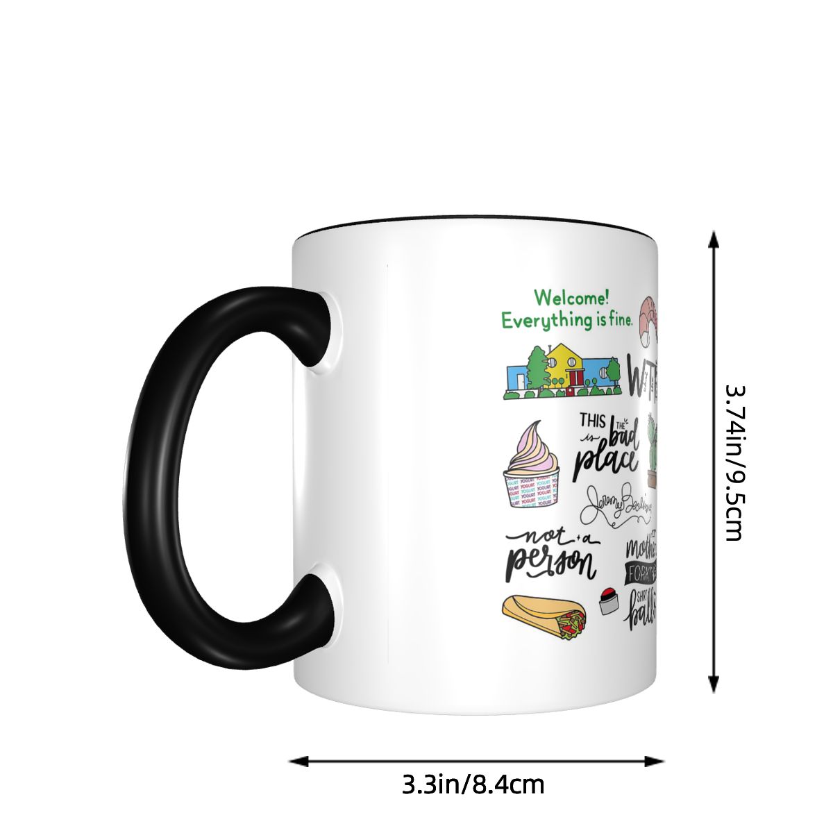 グッドプレイステレビ番組アートマグ面白いセラミックコーヒーカ - Coffee Tea Place のレビューと価格