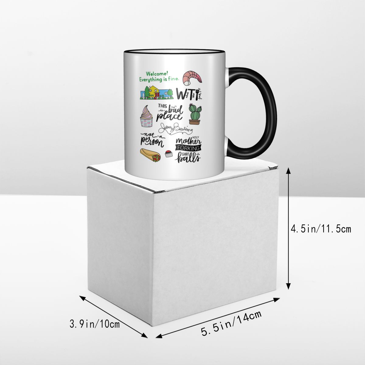 グッドプレイステレビ番組アートマグ面白いセラミックコーヒーカ - Coffee Tea Place のレビューと価格