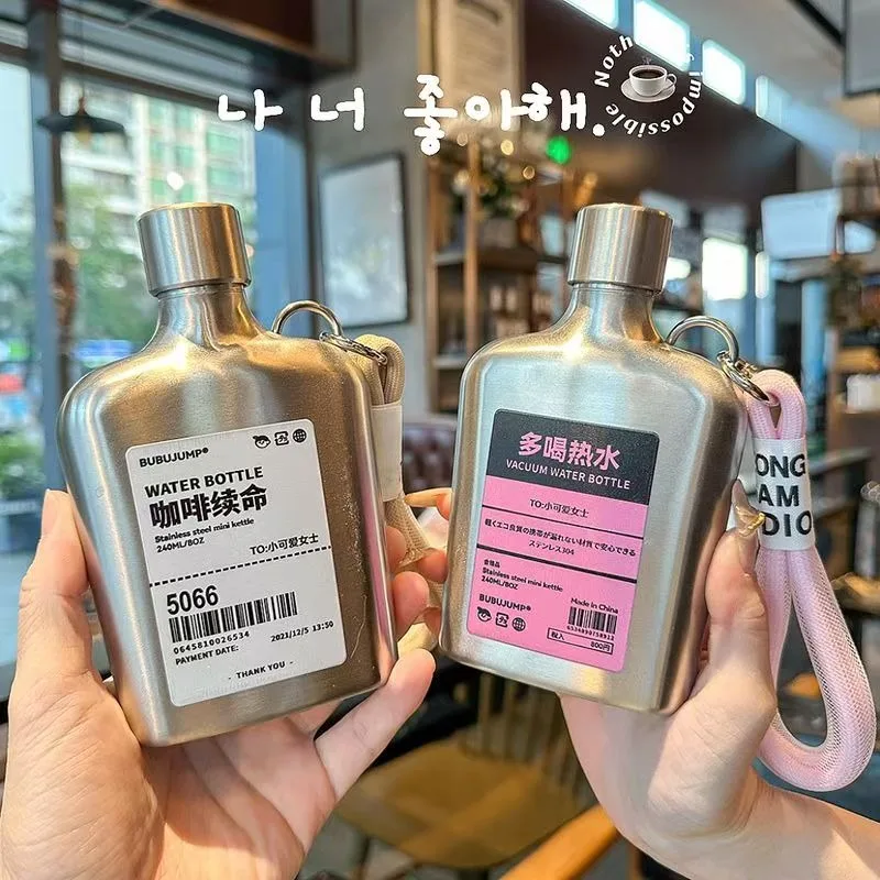 単層ステンレス鋼ボトルケトル,ポータブル,アウトドア,キャン - Coffee Tea Vodka のレビューと価格