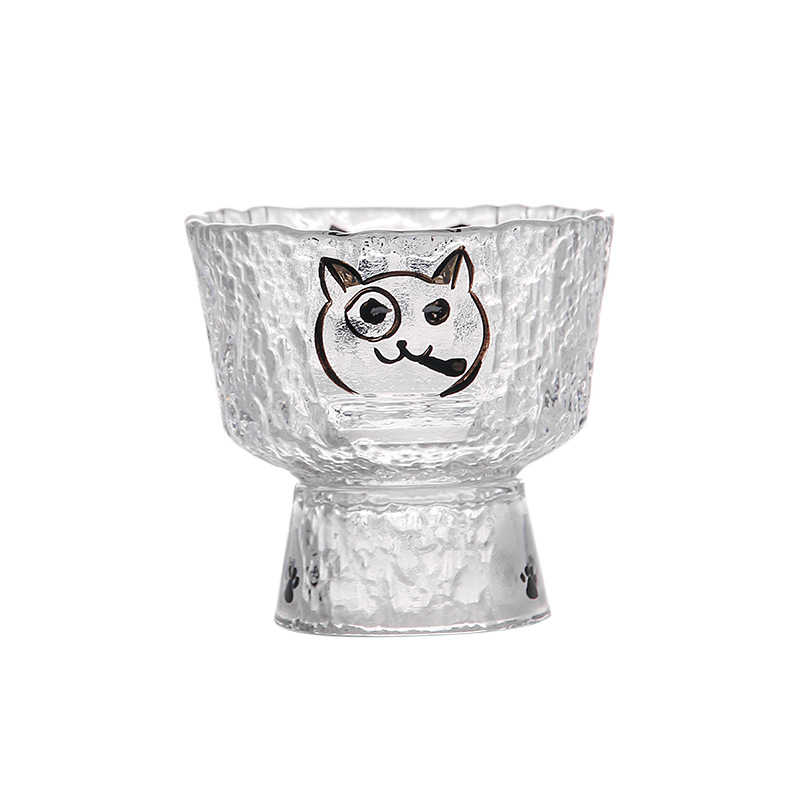 150 ミリリットル漫画かわいい猫パターンガラスティーカップ - Coffee Tea Vodka のレビューと価格