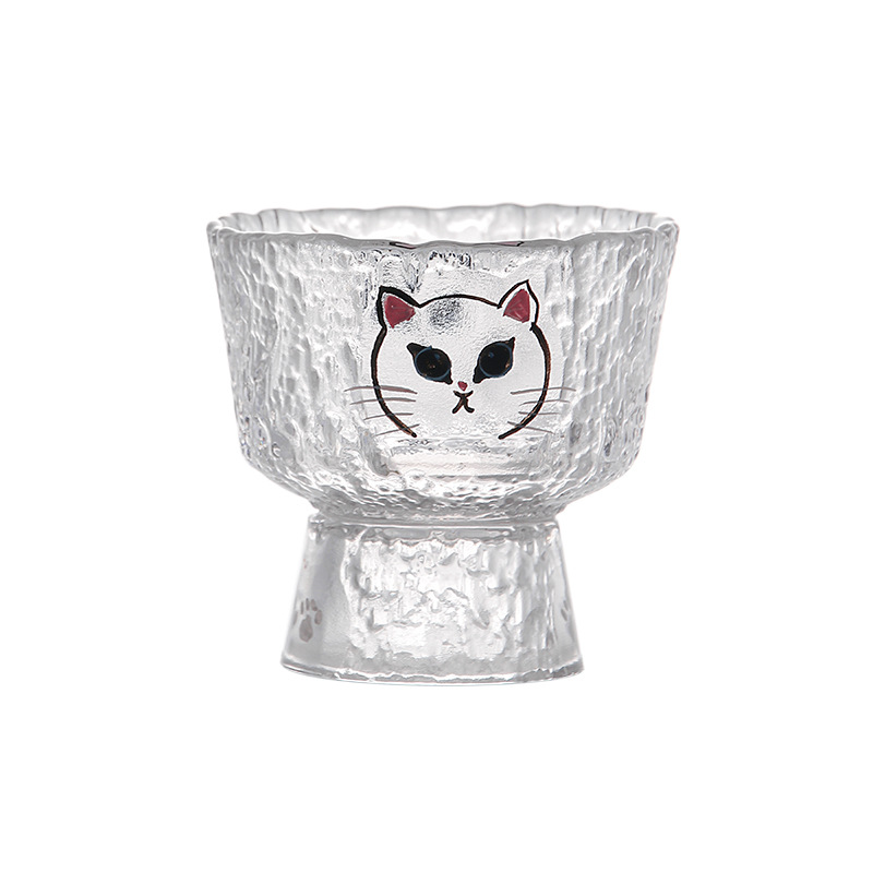150 ミリリットル漫画かわいい猫パターンガラスティーカップ - Coffee Tea Vodka のレビューと価格