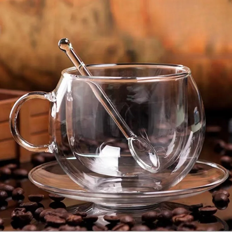 耐熱二重壁ガラス,150 ml, 300ml - Coffee Tea Vodka のレビューと価格