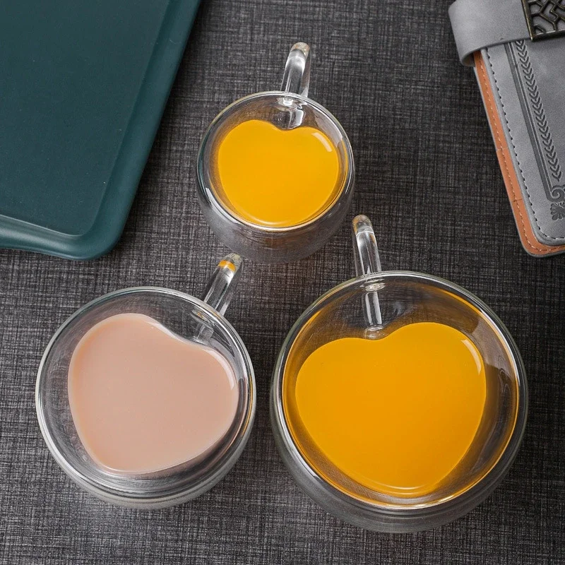 ハート型ガラスコーヒーカップ,ワインボトル,ボトル,カラフ, - Coffee Tea Vodka のレビューと価格