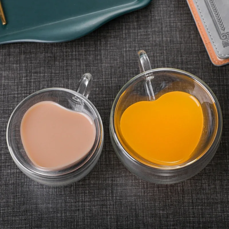 ハート型ガラスコーヒーカップ,ワインボトル,ボトル,カラフ, - Coffee Tea Vodka のレビューと価格