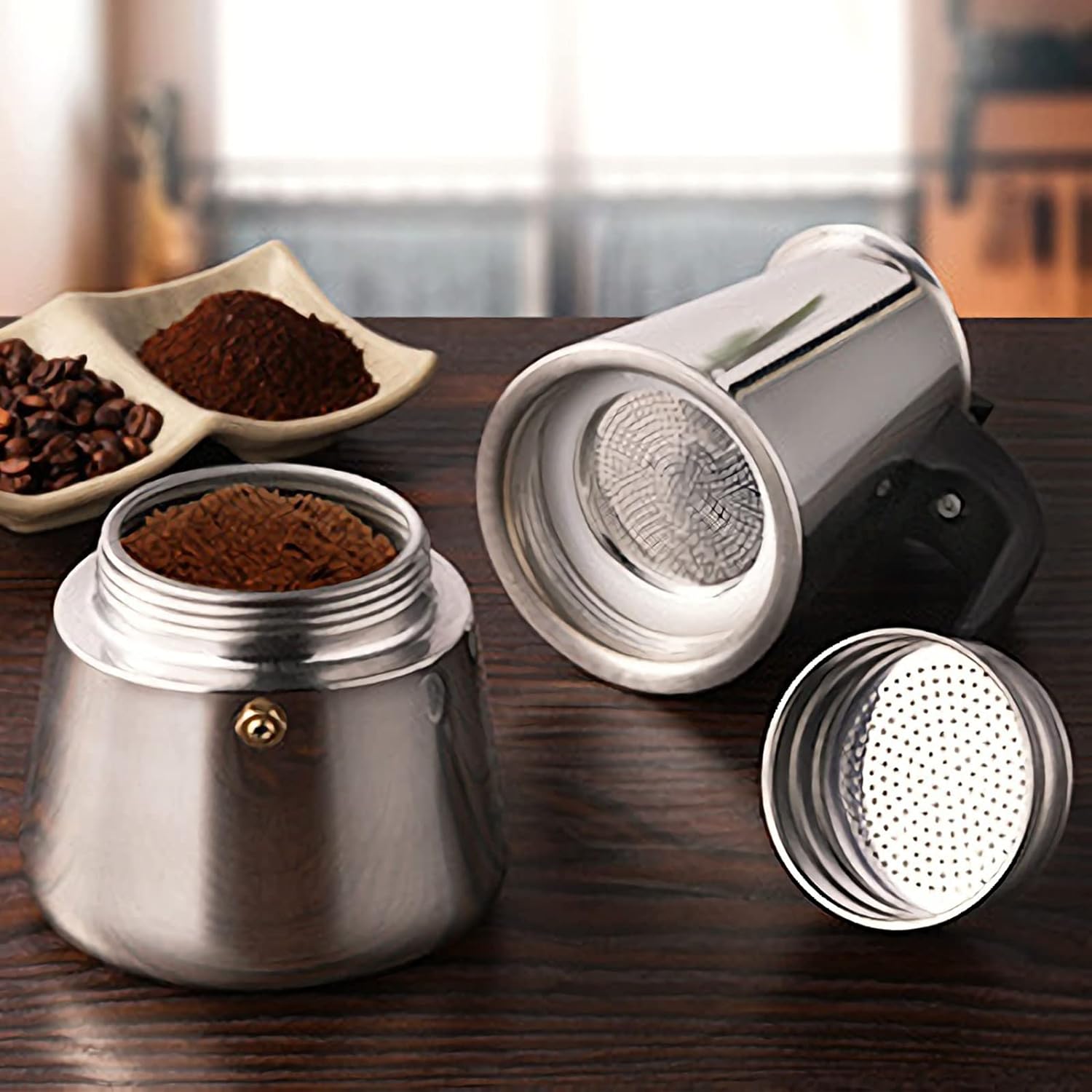 4/6/9カップモカポットカフェマシンエスプレッソカップコー - Coffee Tea Making Machine のレビューと価格