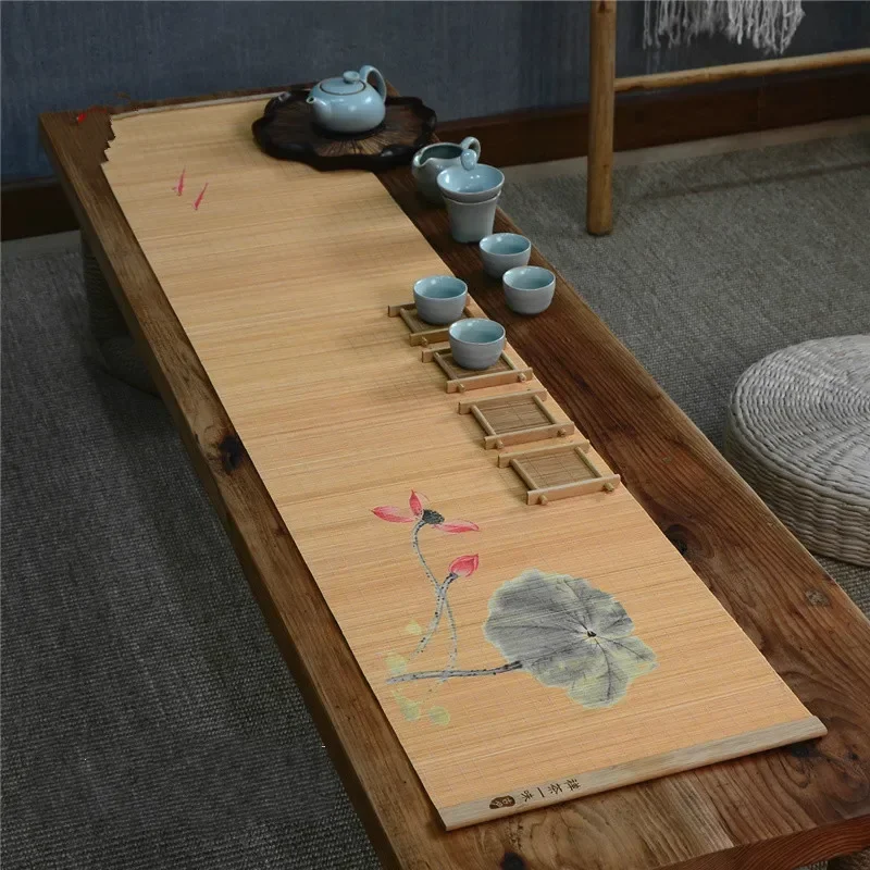 竹製カップマット カンフーティーアクセサリー 編み込み耐熱テ - Coffee Tea Place のレビューと価格
