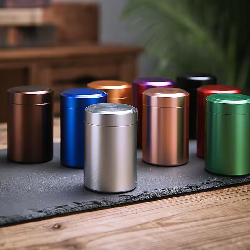 1/3 個ミニ金属ボックスステンレス鋼茶缶小型旅行ポータブル - Coffee Tea Sugar Canisters のレビューと価格