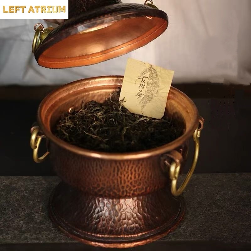 多機能純銅製ホットポット手作り花瓶葉っぱコーヒー豆容器香炉茶 - Coffee Tea Beans のレビューと価格