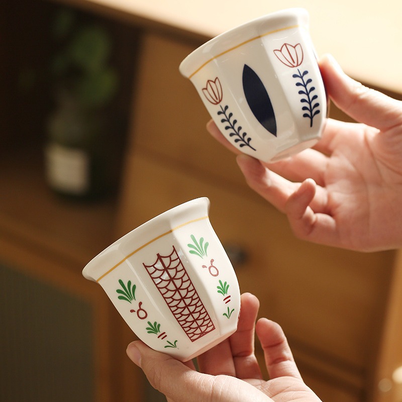 家庭用ハンドヘルドエスプレッソカップセラミック中東キャンドル - Coffee Tea Catering のレビューと価格
