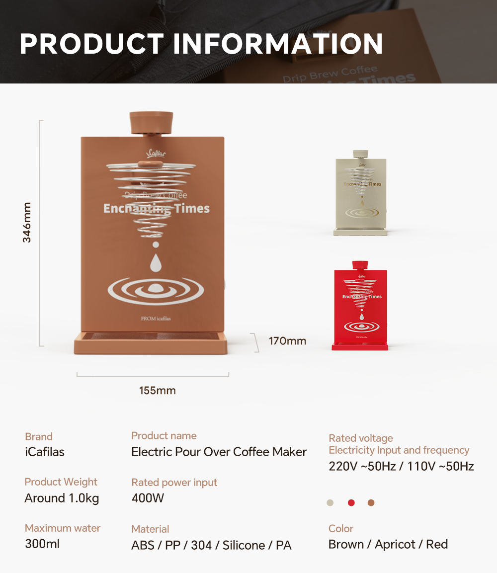 家庭やオフィス用のポータブル折りたたみ式電動コーヒーメーカー - Coffee Tea Machine For Home のレビューと価格
