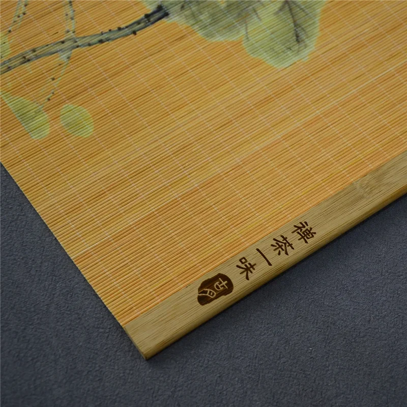 竹カップマットカンフー茶アクセサリー織り耐熱テーブルプレイス - Coffee Tea Place のレビューと価格