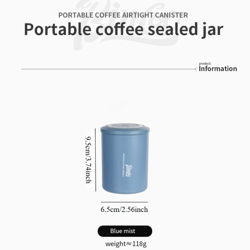 ビンクー コーヒーパウダー用気密ジャー ミニポータブル屋外豆 - Coffee Tea Beans のレビューと価格