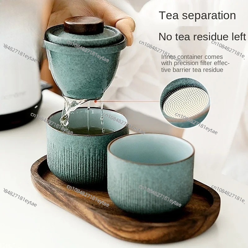 旅行用カンフー茶器セット アウトドア 車載用 クイックカップ - Coffee Tea Or のレビューと価格
