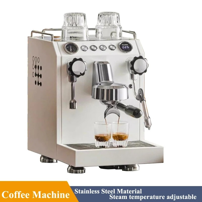 220V ステンレス製 業務用半自動コーヒーマシン 家庭用  - Coffee Tea Machine For Home のレビューと価格