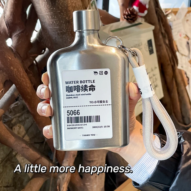 ポータブルステンレス鋼の水筒,飲料用ボトル,屋外キャンプ,ボ - Coffee Tea Vodka のレビューと価格
