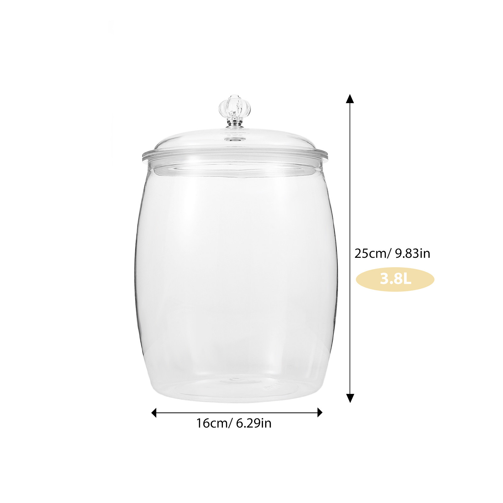 プラスチック製食品保存容器、気密シール付き、クリアデザイン、 - Coffee Tea Sugar Canisters のレビューと価格